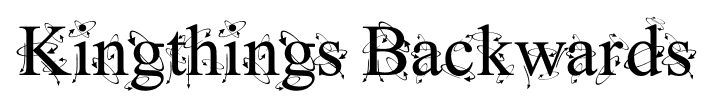 Kingthings Backwards font